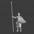 Medieval guard soldier on duty image