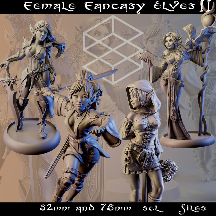 Female Fantasy Elves II -Pledge Manager's Cover