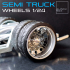 Semi Truck Wheel set w/ low profile tires 1-24th image