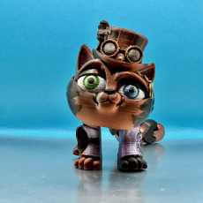 Picture of print of Flexi Print-in-Place Steampunk Cat