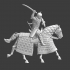 Mounted Mongol Warrior - with sword image