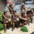 28mm french stretcher bearers team (and wounded soldiers) image