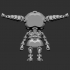 Articulated Skeleton Girl 3D Print-In-Place STL Model Fidget and Desk Toy image