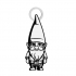 WHIMSICAL GNOME KEYCHAIN / EARRING / NECKLACE image
