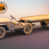 Jeep Willys tractor with trailer image