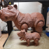 Capybara Articulated figure, Print-In-Place Body, Snap-Fit Head, Cute Flexi print image