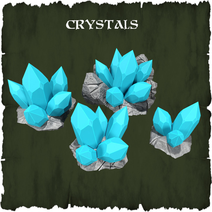 Crystals - TABLETOP TERRAIN DND RPG SCATTER's Cover