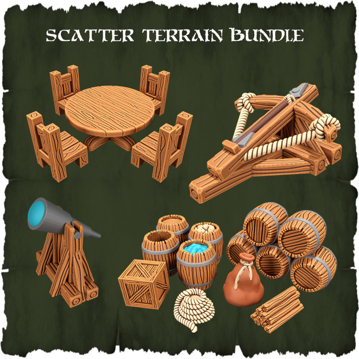 Scatter Terrain Bundle - TABLETOP TERRAIN DND RPG SCATTER's Cover