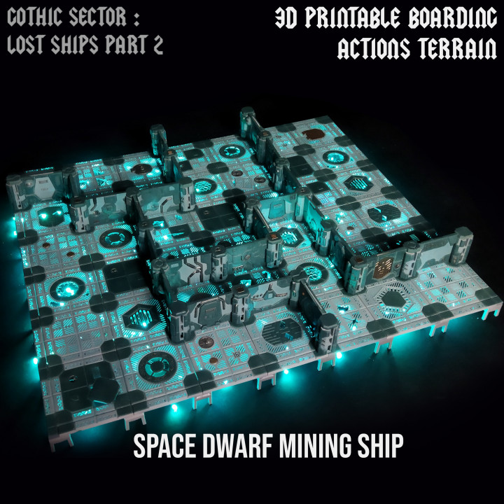 Space Dwarf Mining Ship - A boarding action terrain's Cover