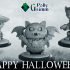 Happy Halloween! Spooky cats. Jiangshi, Chinese hopping vampire image