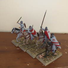 Picture of print of 12th century Military Order Knights Set B