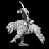 Gldn08: Geladan (Baboon man) Mounted Archer on Warbeest. Now Pre-Supported) image