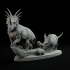 Styracosaurus family 1-35 scale pre-supported dinosaur image