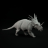 Styracosaurus walking 1-35 scale pre-supported dinosaur image