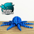 Octopus Splash / Squid Articulated / Print-in-Place Creature / Cute Tentacle Beast / Underwater Animal / Water Monster / Fantasy World image