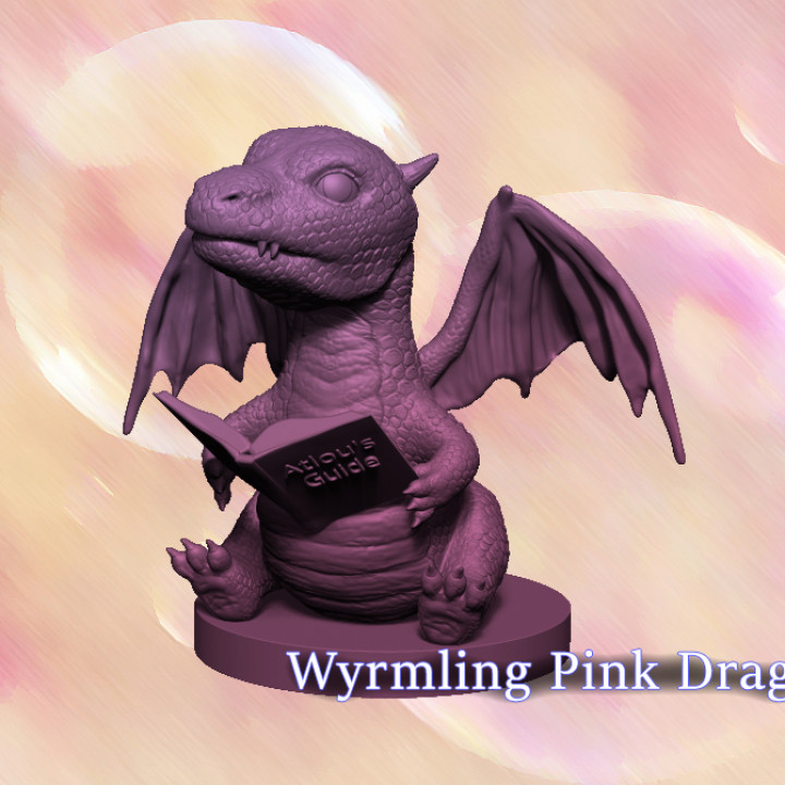 Pink Wyrmling Dragon's Cover