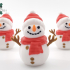 Cobotech Twisty Snowman Ornament by Cobotech, Christmas Holiday Decor image