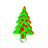 CHEERFUL CHRISTMASS TREE KEYCHAIN / EARRINGS / NECKLACE image