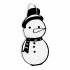 CHEERFUL SNOWMAN KEYCHAIN / EARRINGS / NECKLACE image