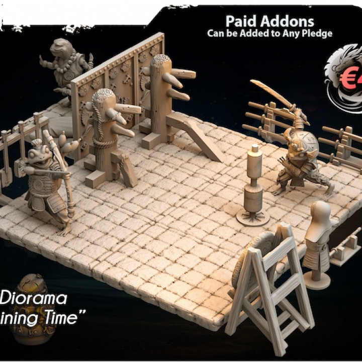 Fantasy realms Training Time Diorama's Cover