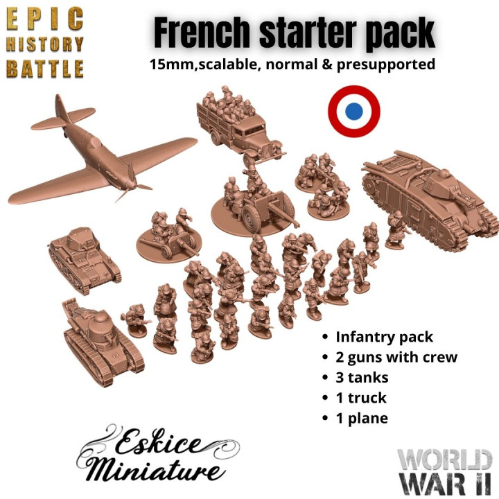 Starter french WW2 - 15mm for EHB's Cover