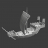 Medieval warship - Kogge with two castles image