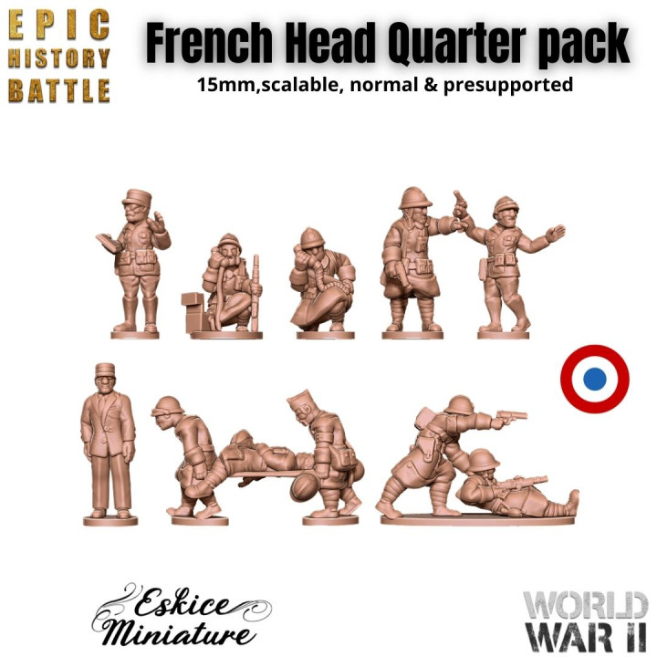 French head quart pack - 15mm for EHB's Cover