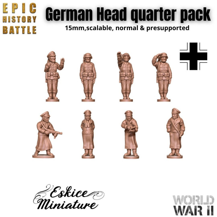 German head quart pack - 15mm for EHB's Cover