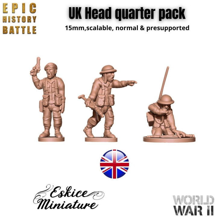 United Kingdom head quarter pack - 15mm for EHB's Cover