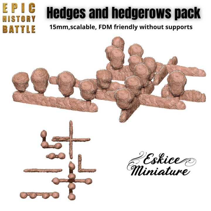 Hedges and hedgerows pack - 15mm for EHB's Cover