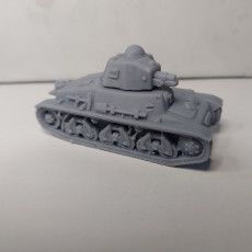 Picture of print of H35 tank with 2 turrets - 15mm for EHB