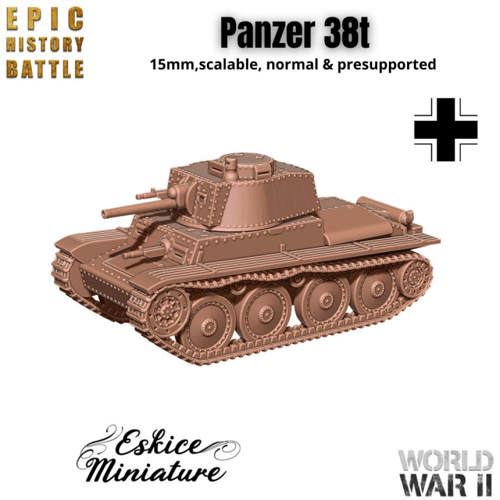Panzer 38t - 15mm for EHB's Cover
