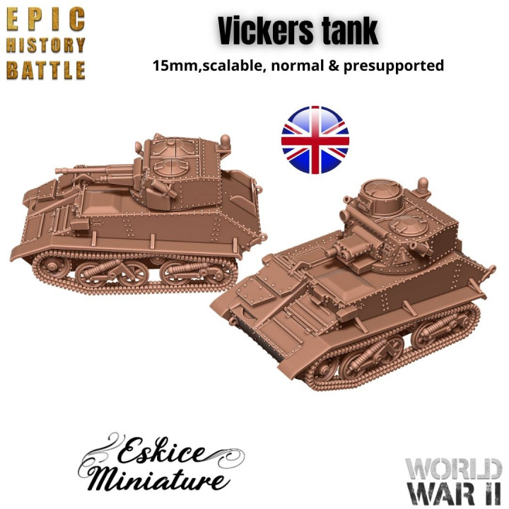 Vickers tank - 15mm for EHB's Cover