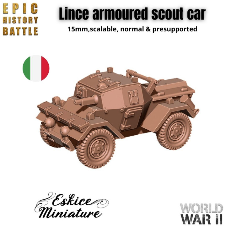 Lince armoured scout car - 15mm for EHB's Cover