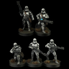 Picture of print of Heavy Clone Trooper Miniatures