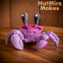 Ghost Crab, articulated cute figure, print-in-place image