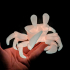 Ghost Crab, articulated cute figure, print-in-place print image