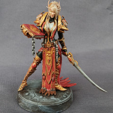 Picture of print of Blood Knight - 32mm scale pre-supported miniature
