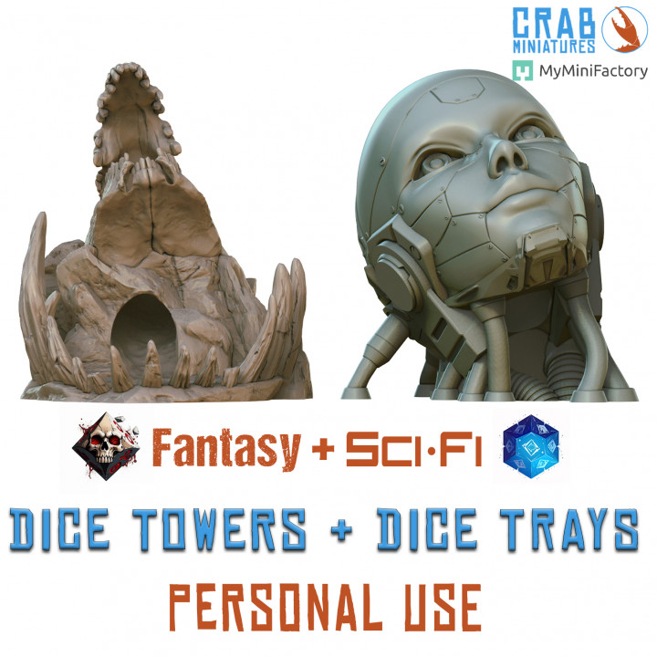Sci-Fi & Fantasy Dice Towers - ADD ON Personal Use's Cover