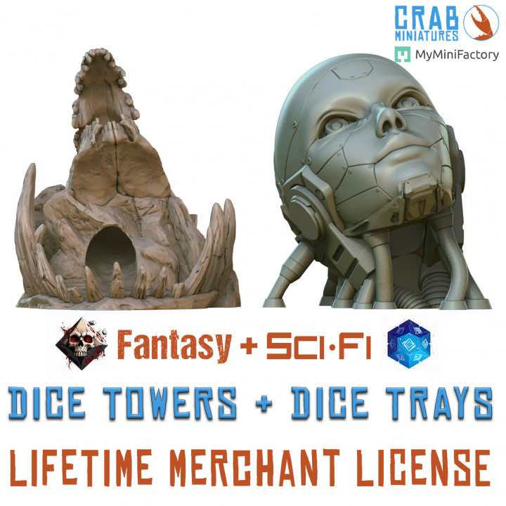 Sci-Fi & Fantasy Dice Towers - ADD ON Merchant License's Cover