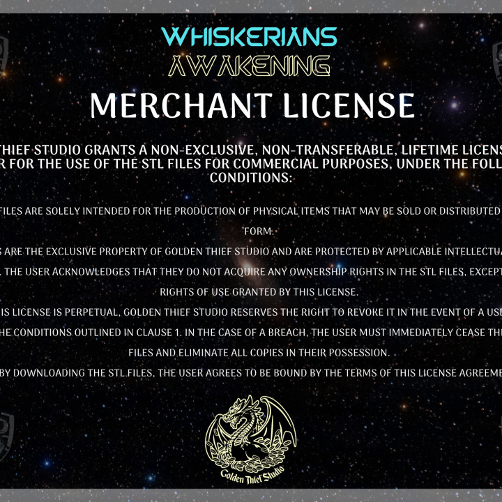 Whiskerians Awakening- A Whiskered Wargame Merchant License's Cover