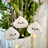5 Kawaii Dumplings - Christmas Tree Ornaments image