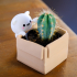 Kawaii Cat with a Planter Box image