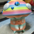 Cute Mushroom Cable Holder - Print-in-Place print image