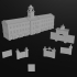 1/700 Dockyard Buildings & Walls Blender File BB-8 image