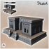 Flat-roofed desert public building on platform with access stairs (14) - Canyon Sandy Landscape 28mm 15mm RPG DND Nomad Desertland African image