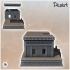 Flat-roofed desert public building on platform with access stairs (14) - Canyon Sandy Landscape 28mm 15mm RPG DND Nomad Desertland African image