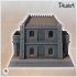 Large Egyptian building with crenellated roof and double balconies (17) - Canyon Sandy Landscape 28mm 15mm RPG DND Nomad Desertland African image
