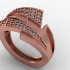 Engagement ring set 3D print model image