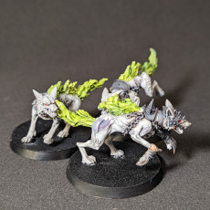 Picture of print of Vampiric Zombie Wolves